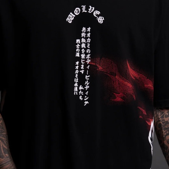 SAMURAI INTEGRITY "SIDE BY SIDE" OVERSIZED TEE IN BLACK - Picture 5 of 8